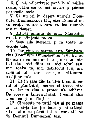 Porunca a 4-a din Decalog - sâmbăta este ziua a șaptea